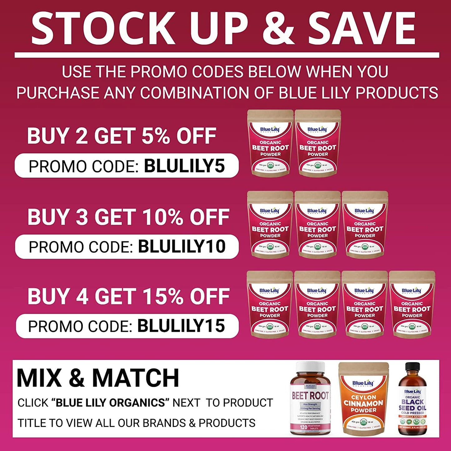 Blue Lily Organics Beet Root Powder (1 lb) | Raw and Non-GMO | Super Food | Natural Nitric Oxide Booster | Supports Healthy Circulation and Energy Levels