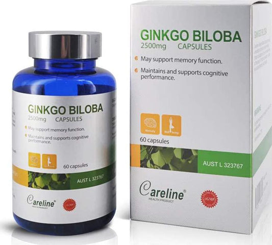 Blue Summit Blue Summit 2500mg Ginkgo Biloba Capsules, 60 count, Pack of 1