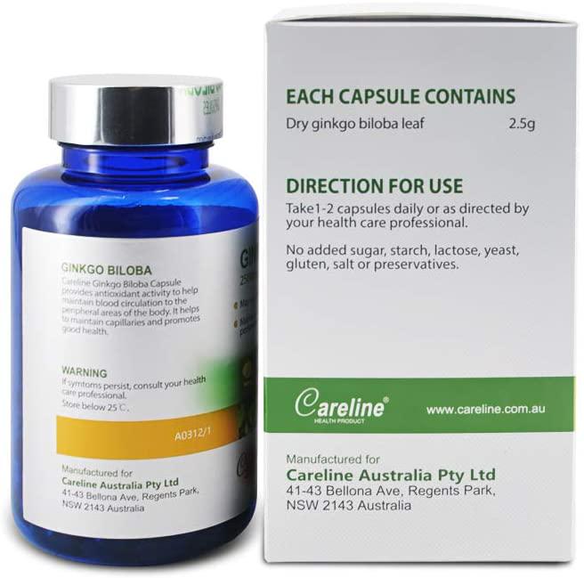 Blue Summit Blue Summit 2500mg Ginkgo Biloba Capsules, 60 count, Pack of 1