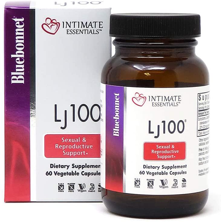 Bluebonnet Nutrition Intimate Essentials LJ100, Soy-Free, Gluten-Free, Non-GMO, Dairy-Free, Kosher Certified, Vegan, 60 Capsules, 30 Servings