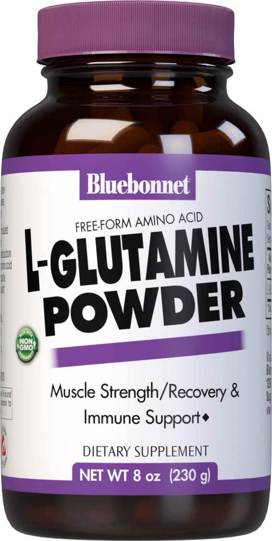 Bluebonnet Nutrition L-glutamine Powder, 8 Ounce