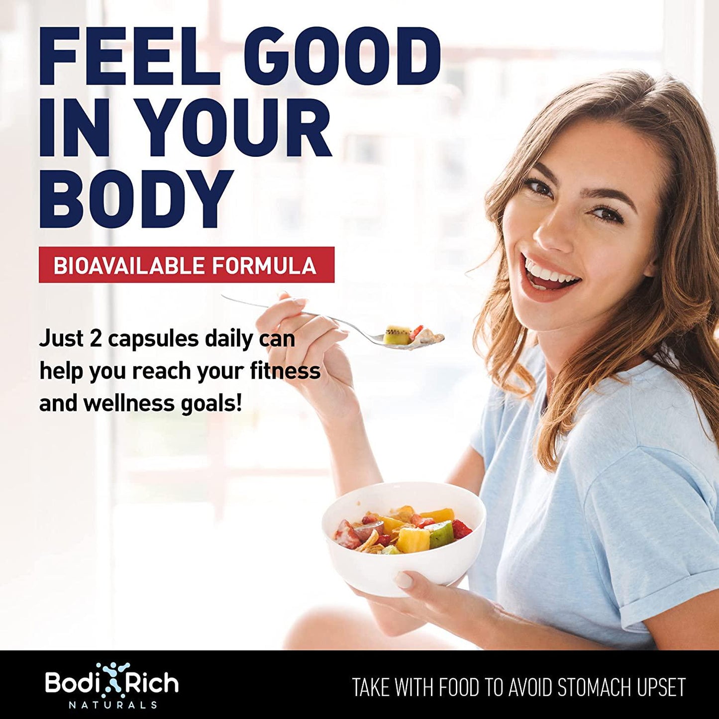 Bodirich Height Growth Maximizer - Natural Height Increase Pills - Made in USA - Growth Pills with Calcium for Bone Strength - Grow Taller Supplement for Bone Density and Joint Support - 60caps