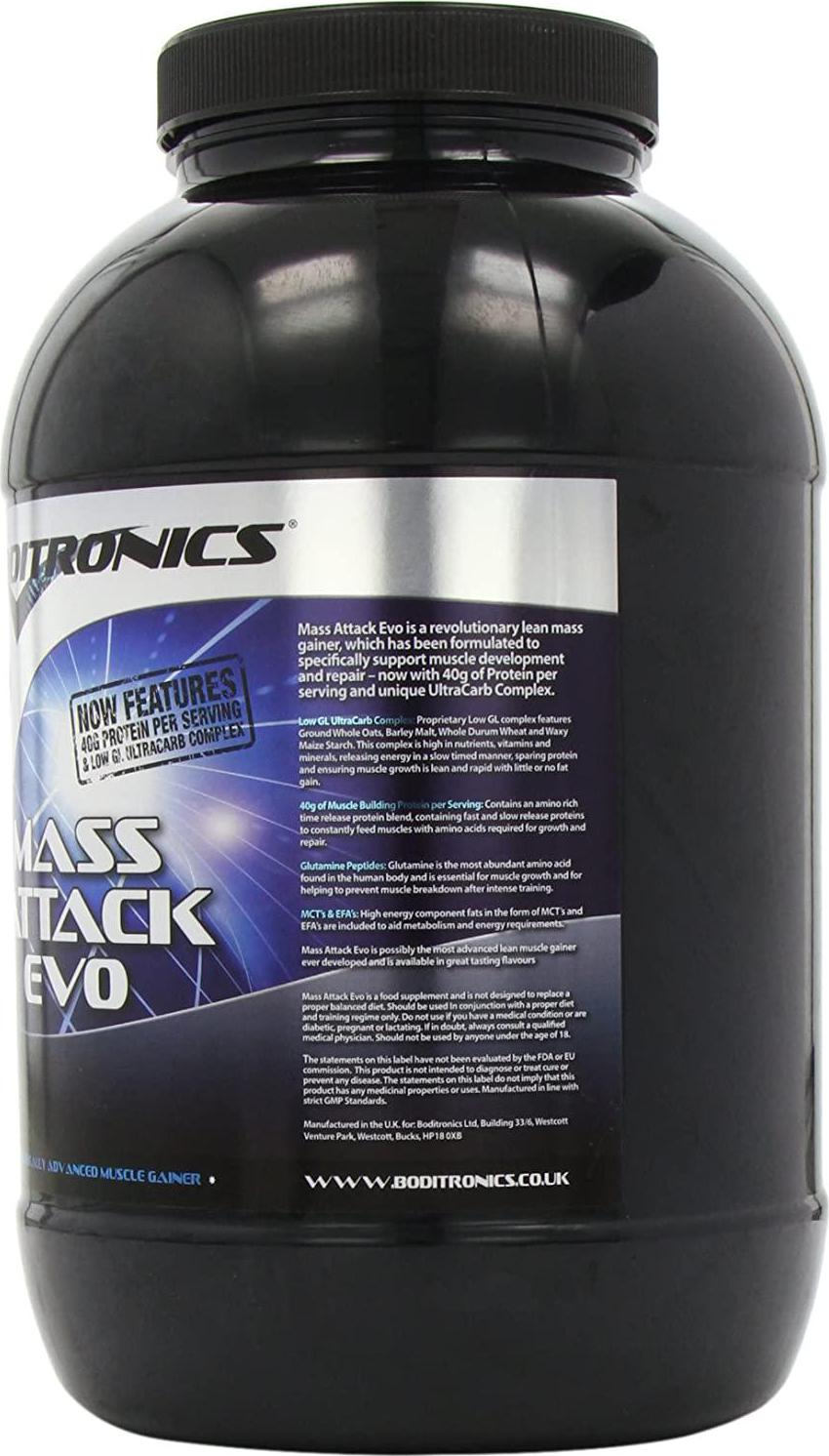 Boditronics Mass Attack Evo Vanilla Powder 2.2kg
