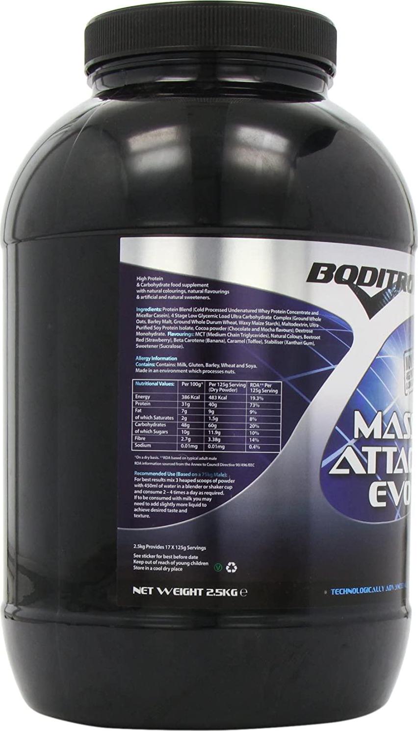 Boditronics Mass Attack Evo Vanilla Powder 2.2kg