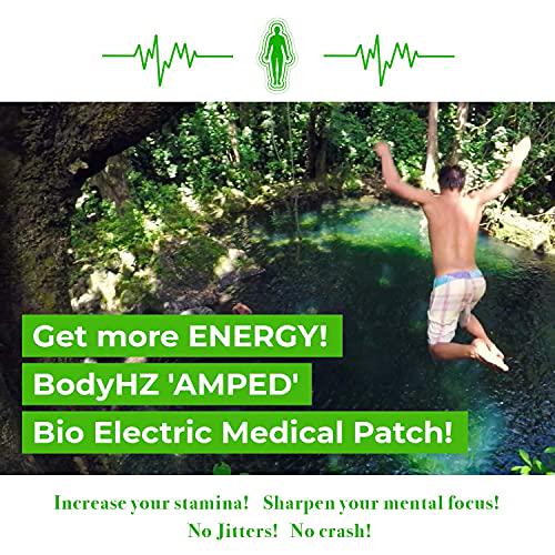 BodyHZ Bioelectric Energy Patches - Caffeine Alternative for Everyday Use - Charged with Vitamin B12, Caffeine, Ginseng and L-Carnitine - Restore and Sustain Natural Energy Levels and Focus - 30 Count