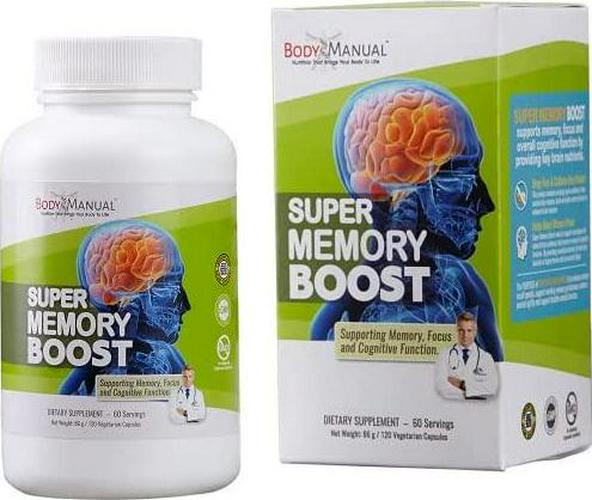 BodyManual Super Memory Boost | Enhances Brain Function and Memory | Formulated with Tumeric and Pterostilbene to Reduce Inflammation | Gluten, Soy, and Dairy Free (Capsule)