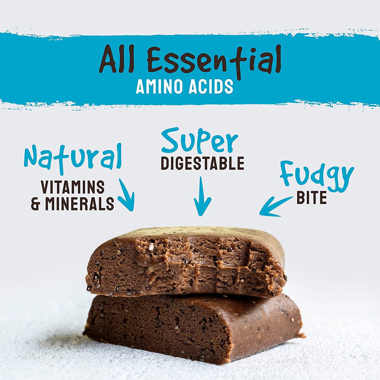 BodyMe Organic Vegan Protein Bar | Raw Chia Vanilla | 12 x 60g Vegan Protein Snack Bars | Gluten Free | 16g Complete Protein | 3 Plant Proteins | All Essential Amino Acids | High Protein Vegan Snacks