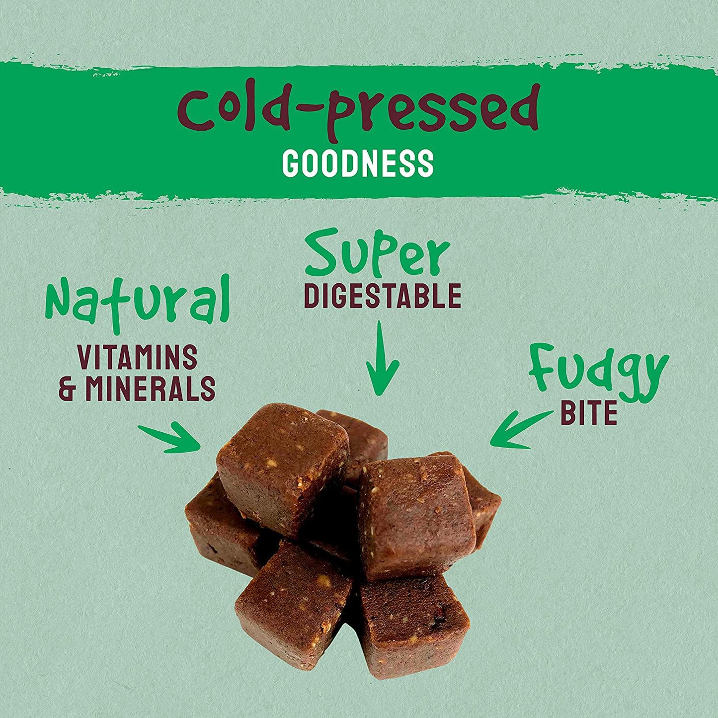 BodyMe Organic Vegan Protein Bites | Raw Cacao Mint | 500g (100 Bites) | With 3 Plant Proteins