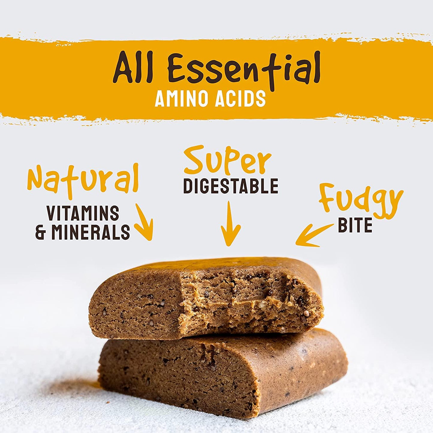 BodyMe Organic Vegan Protein Bar | Raw Maca Cinnamon | 12 x 60g Vegan Protein Snack Bars | Gluten Free | 16g Complete Protein | 3 Plant Proteins | All Essential Amino Acids | High Protein Vegan Snacks