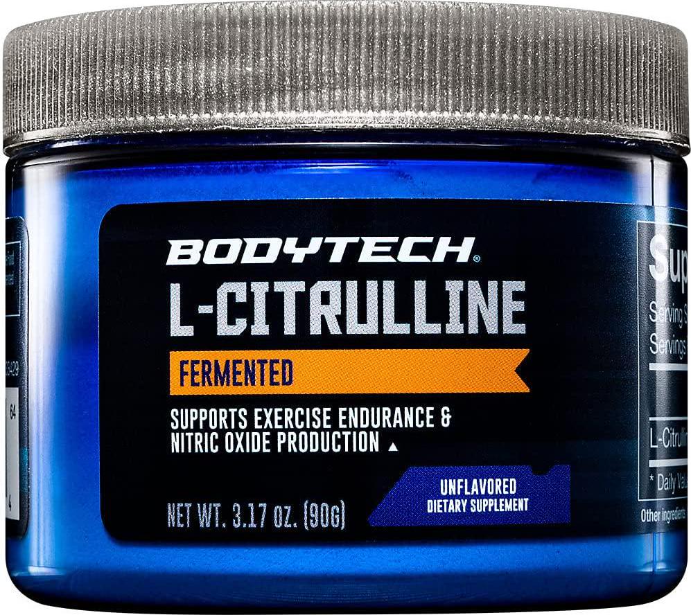 BodyTech Fermented LCitrulline 3000MG Supports Exercise Endurance Nitric Oxide Production (3.17 Ounce Powder)