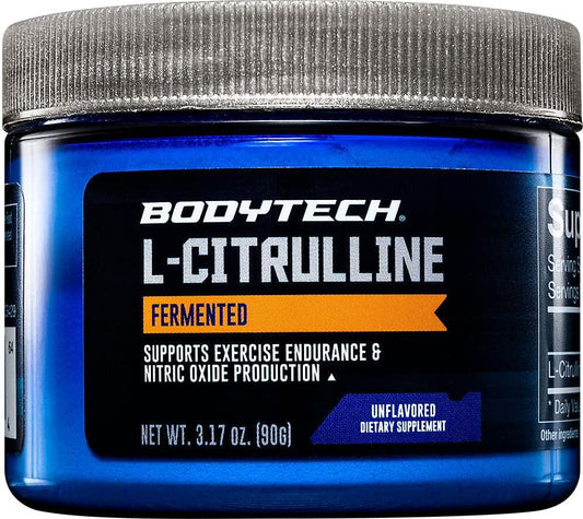 BodyTech Fermented LCitrulline 3000MG Supports Exercise Endurance Nitric Oxide Production (3.17 Ounce Powder)