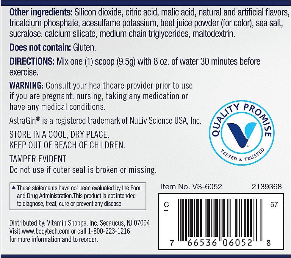 BodyTech Nitrulline Nitric Oxide Potentiator, Pumps Endurance to Help Energize Nourish Working Muscles, Watermelon (8.4 Ounce Powder)