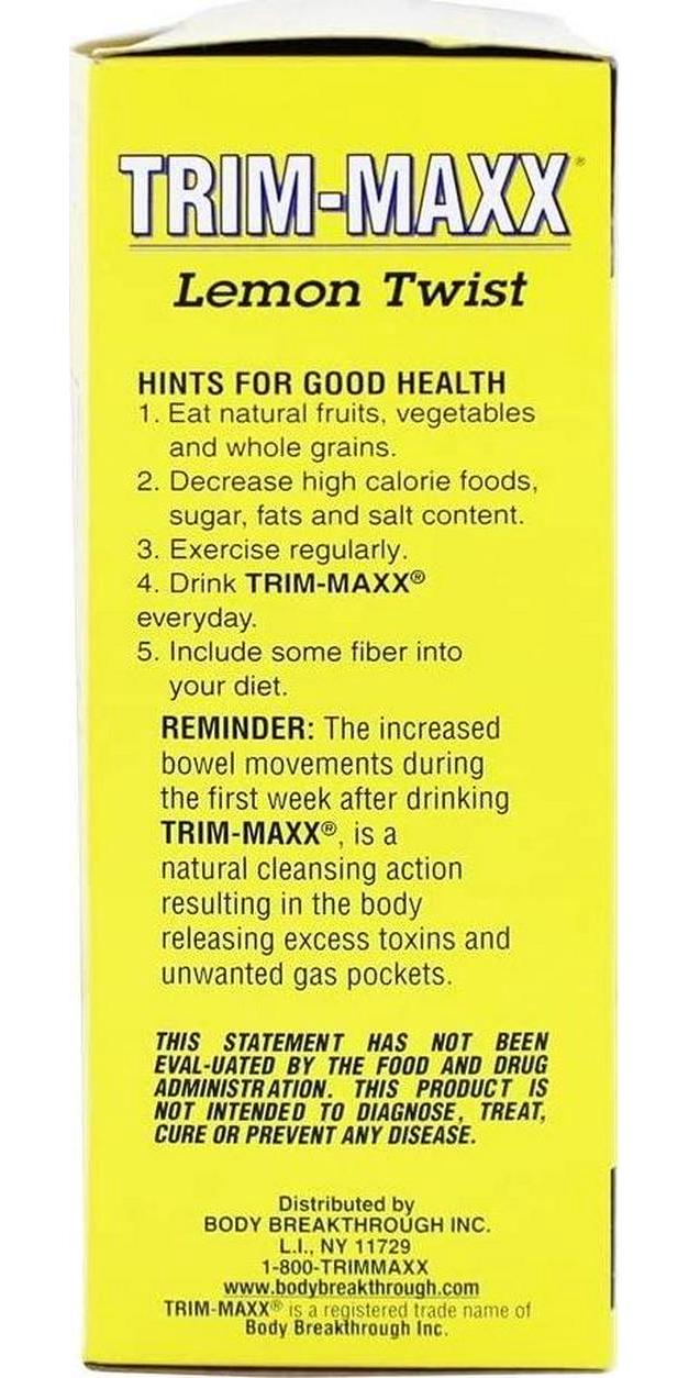 Body Brkthrough - Trim-Maxx Lemon Twist, 70 bag
