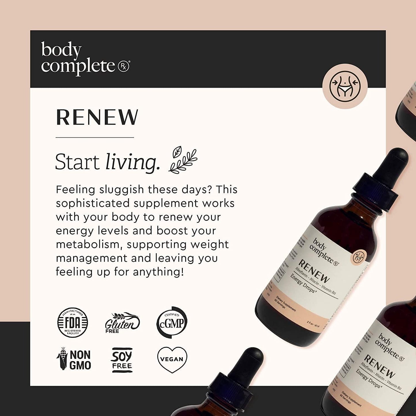 Body Complete RX - Trim - Renew - Energy Drops