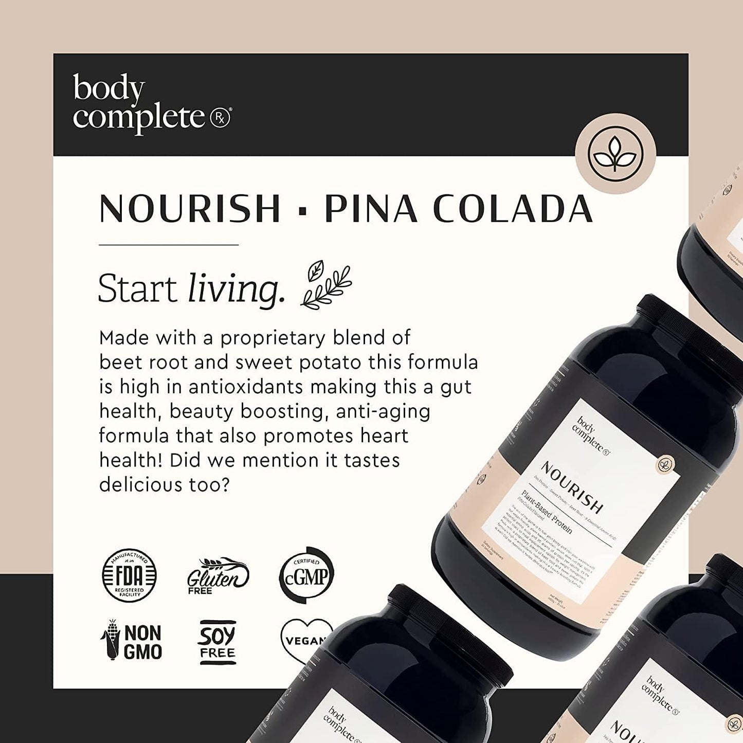 Body Complete Rx - Nourish - Protein (Pina Colada, 30 Servings)