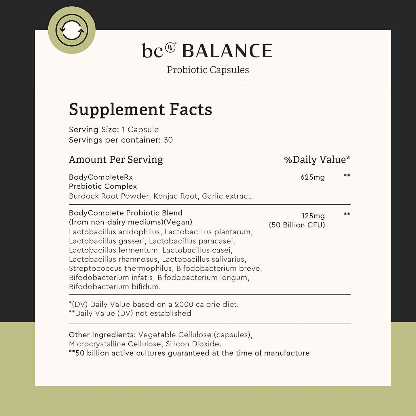 Body Complete Rx - Thrive - Balance - Probiotic Capsules