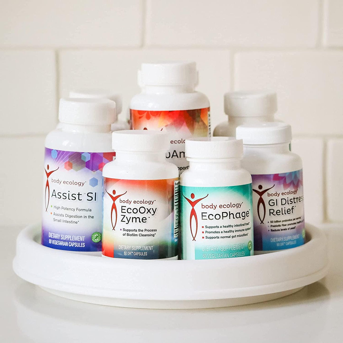 Body Ecology EcoOxyZyme | Multi-Enzyme Digestive Supplement | Supports Immune System and Gut Health | Helps Disrupt Biofilm Buildup | 60 Capsules