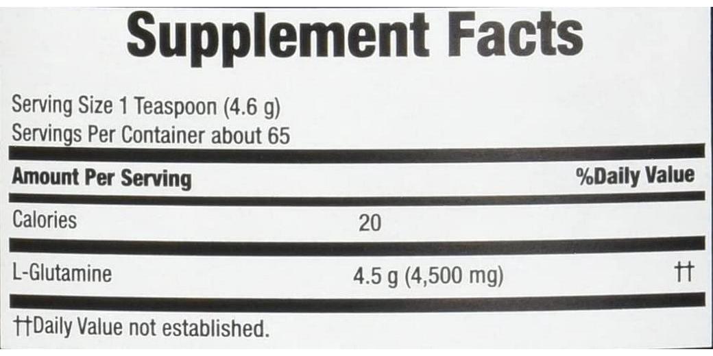 Body Fortress 100% Pure Glutamine Powder, 300 Grams (BFORT011)