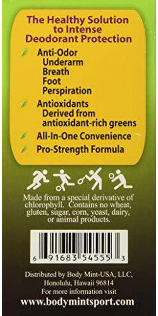 Body Mint Sport for Active and Athletic Lifestyles 54 tabs