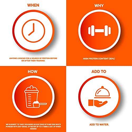 Bodybuilding Warehouse Pure Egg White Powder Unflavoured 500 g