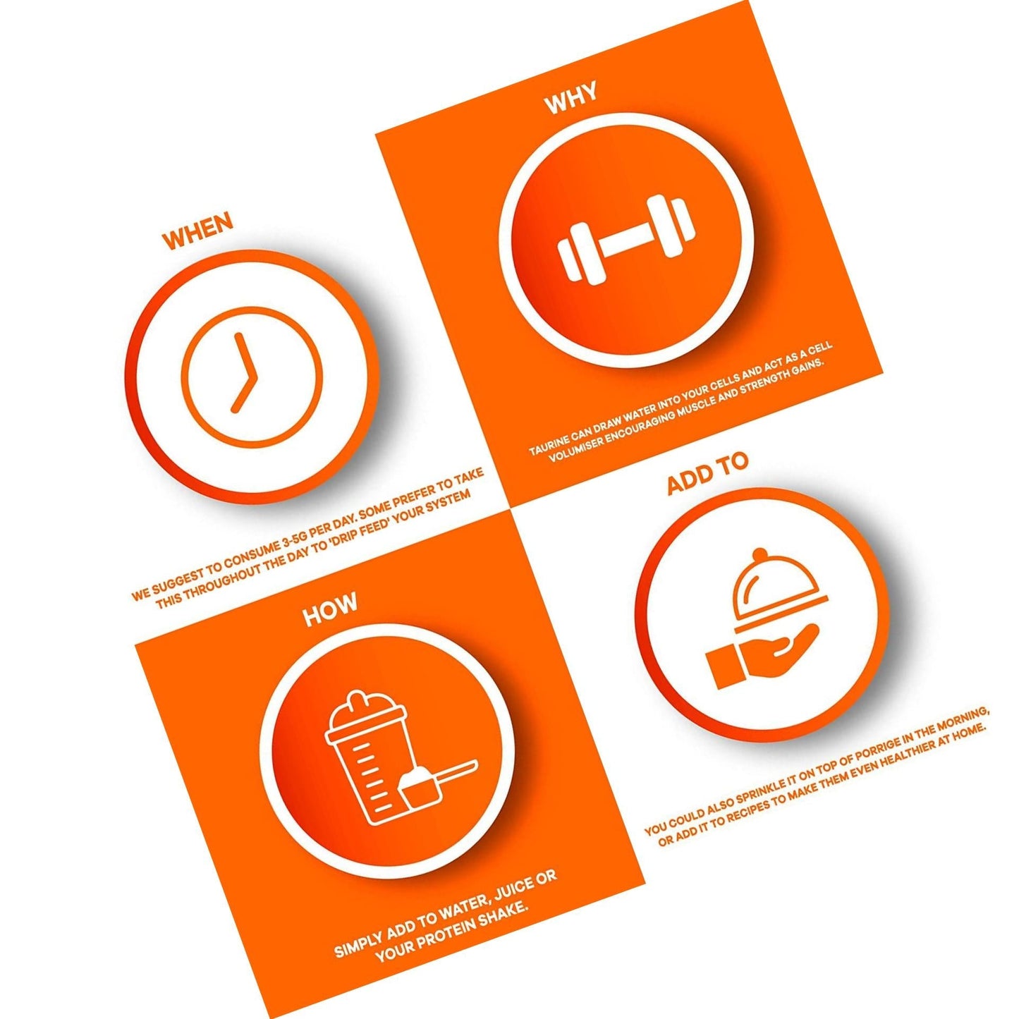 Bodybuilding Warehouse Pure Taurine Powder Unflavoured 250 g