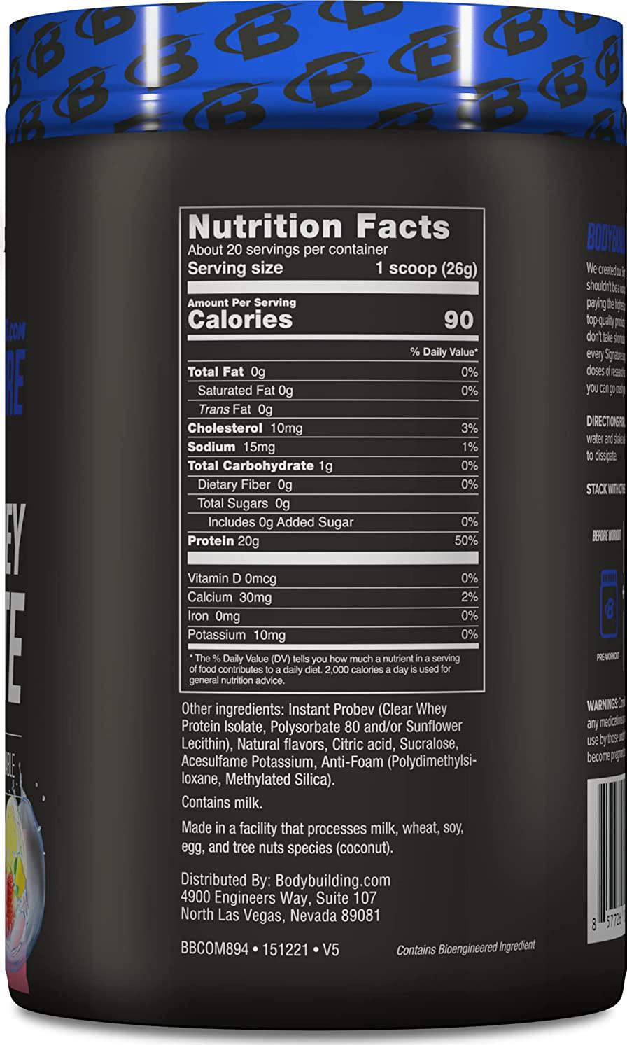 Bodybuilding.com Signature Clear Whey Isolate (Strawberry Lemonade)