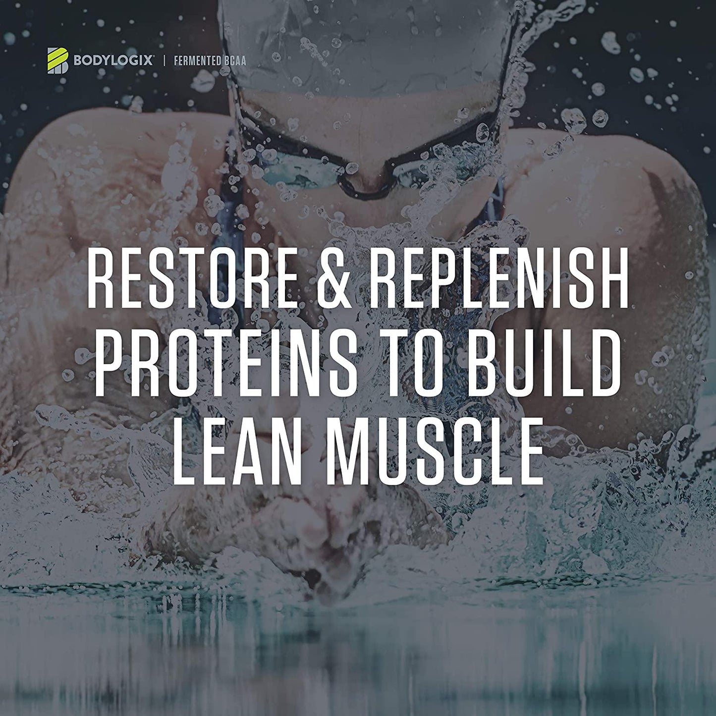 Bodylogix Fermented BCAA Powder, NSF Certified, Unflavored, 300g