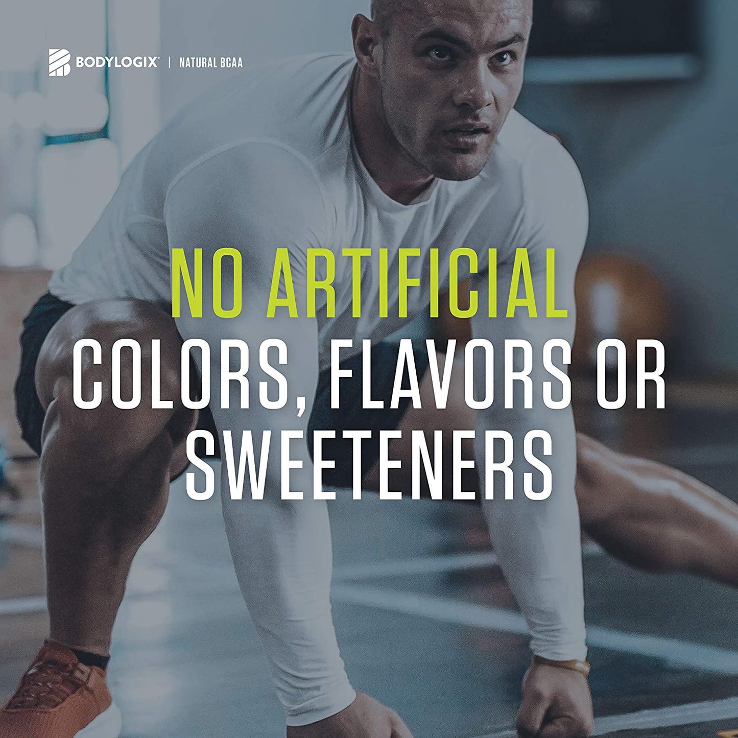 Bodylogix Natural BCAA Powder, NSF Certified, Green Apple, 30 Servings