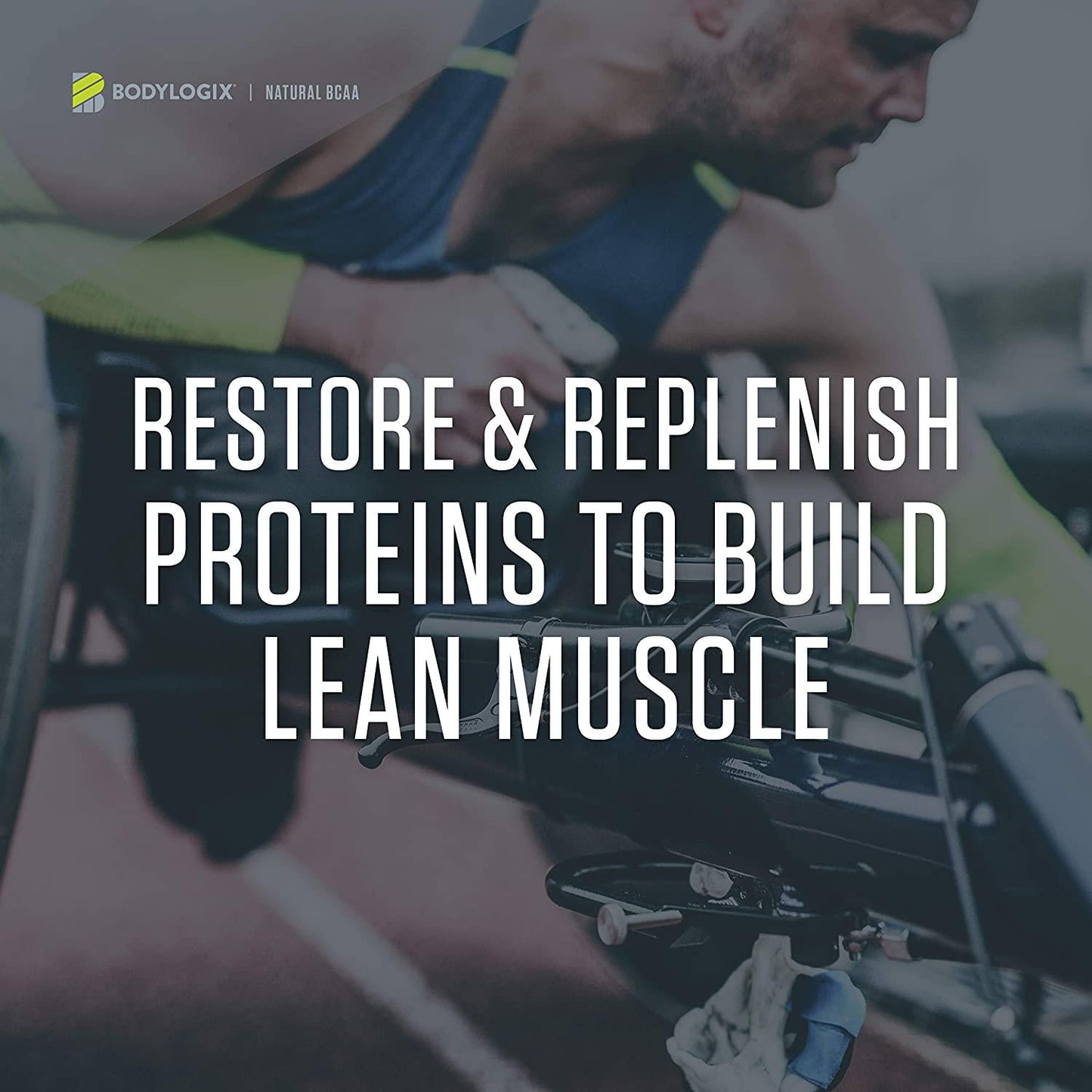 Bodylogix Natural BCAA Powder, NSF Certified, Green Apple, 30 Servings