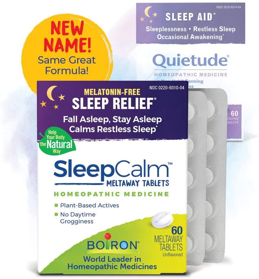 Boiron SleepCalm Natural Sleep Aid for Deep, Relaxing, Restful Nighttime Sleep - Melatonin-Free and Non Habit-Forming - 60 Count