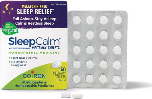 Boiron SleepCalm Natural Sleep Aid for Deep, Relaxing, Restful Nighttime Sleep - Melatonin-Free and Non Habit-Forming - 60 Count