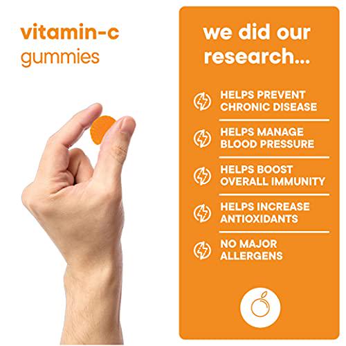 Bolt Vitamin C Immune Support Gummies Designed for Defense, Non-GMO, Natural and Pectin-Based; 120 Gummies (2 Pack)