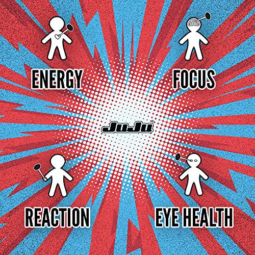 Bomber Pop Tub - Juju Professional Grade Gaming Energy Drink Mix  -  Healthy Supplement Increases Focus, Energy, Reaction time, Eye Health. Natural Caffeine, nootropics, Vitamins. Sugar-Free, Keto.