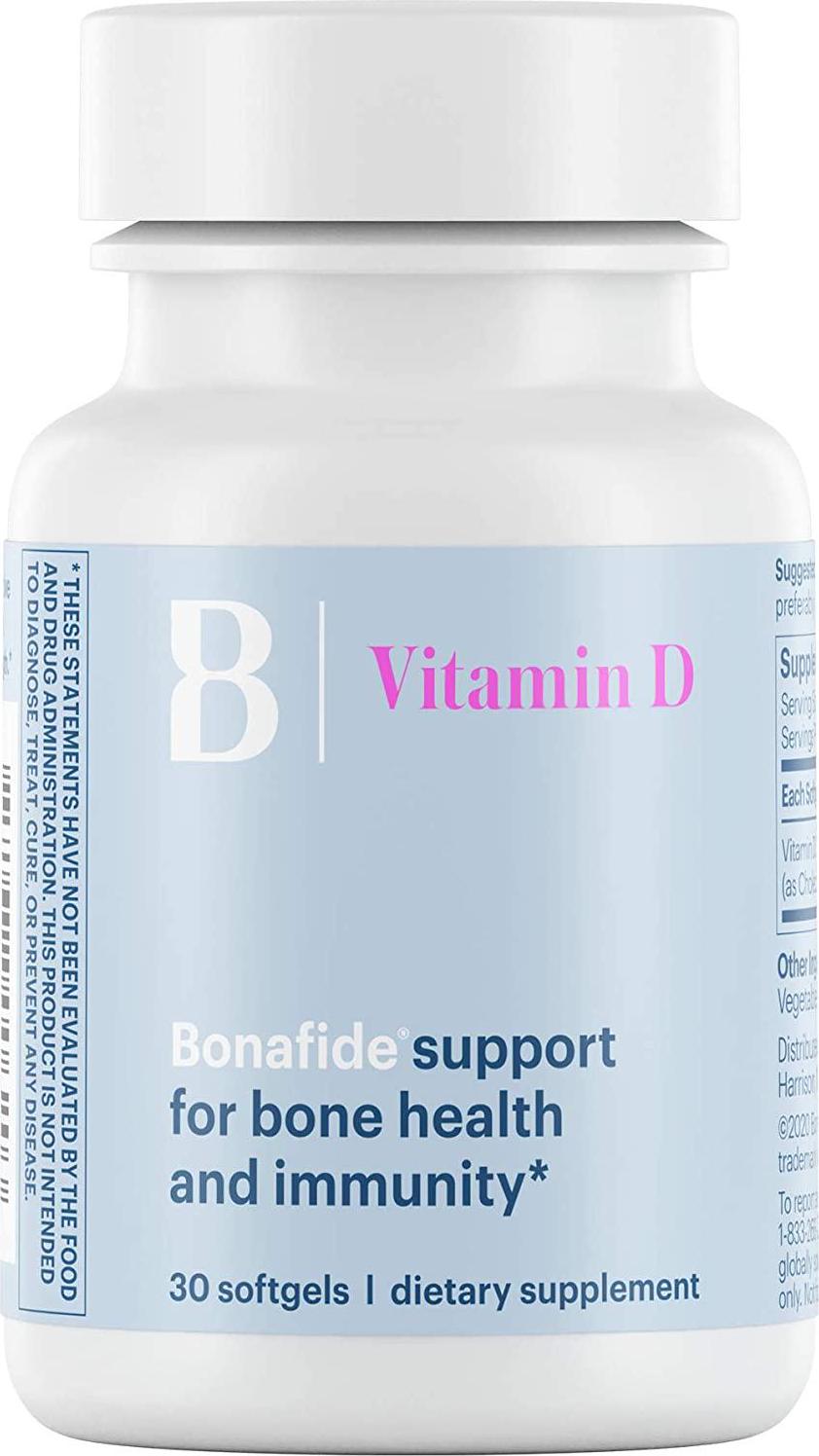 Bonafide Vitamin D for Bone Health and Immunity 30 Soft Gels (1)