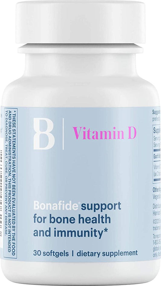 Bonafide Vitamin D for Bone Health and Immunity 30 Soft Gels (1)