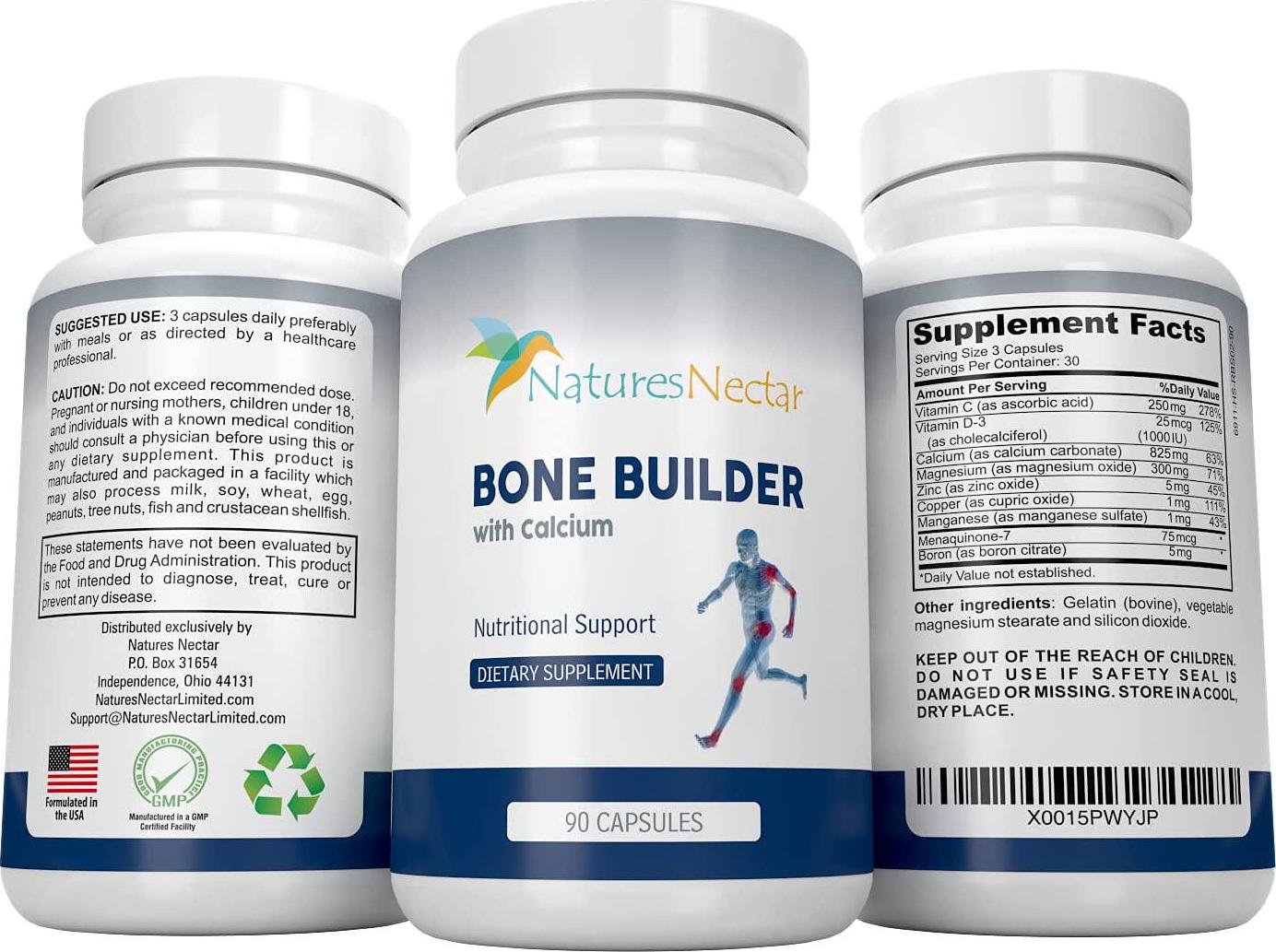 Bone Builder Joint Supplements for Women - Increased Bone Health Plus New Growth - Fights Osteoporosis - Bone Strength Formula - Organic Bone Care for Max Raw Absorption Boost - Feel New Life and Alive