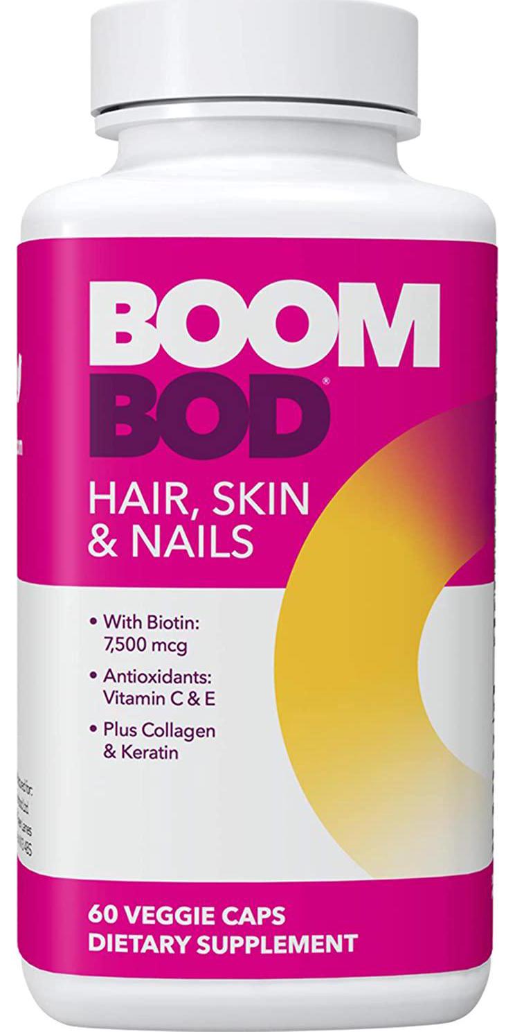 Boombod, Hair Skin and Nails Vitamin Supplement for Women, 60 Capsules