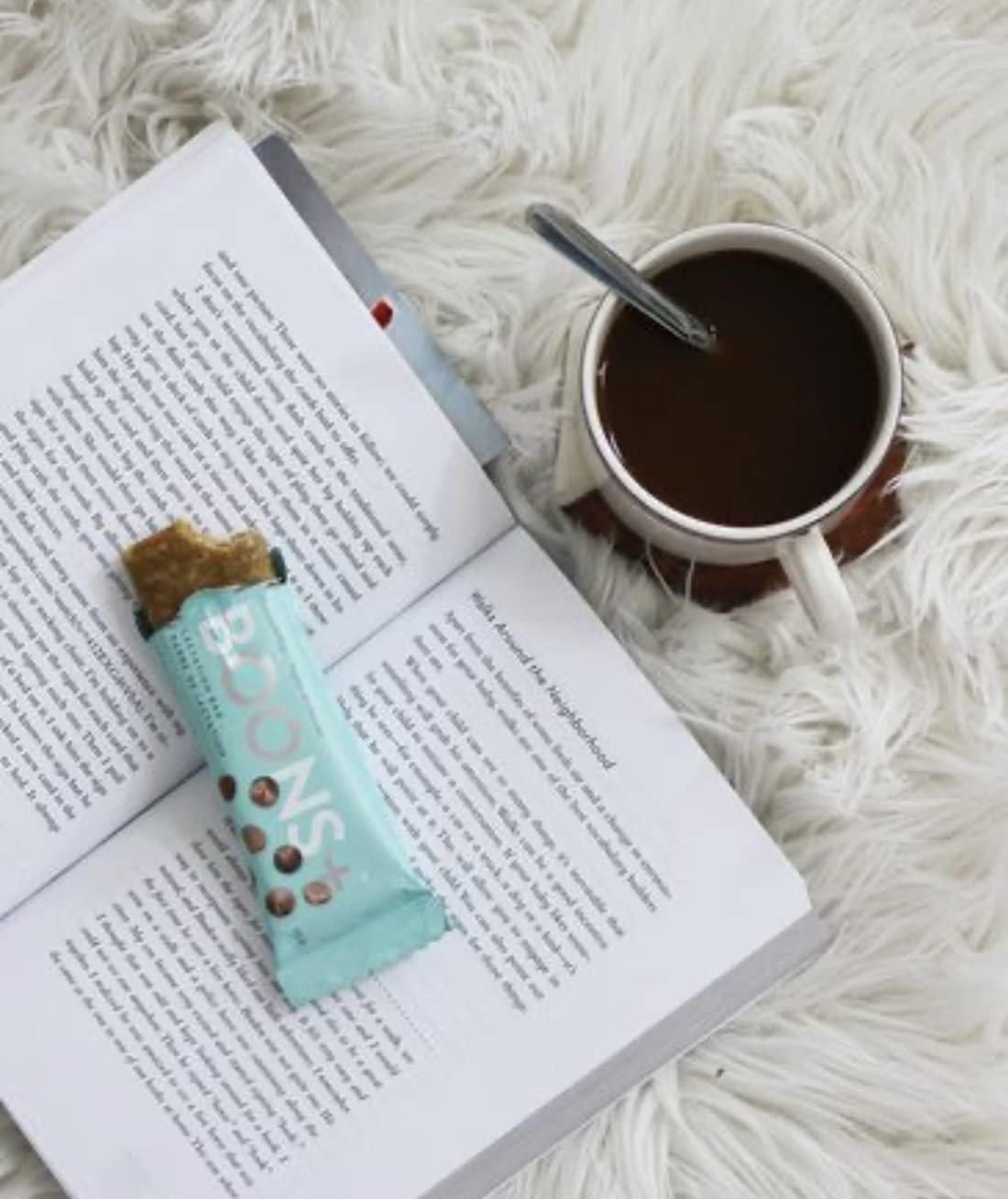 Boons+ Vegan Lactation Bars; Chocolate-Chip (6x45g Bars per Box). Boons+ Bars Support and Enhance Lactation. 6g of Protein per Serving and 4g of Sugar! Vegan, Gluten Free, Soy-Free, Fenugreek-Free.