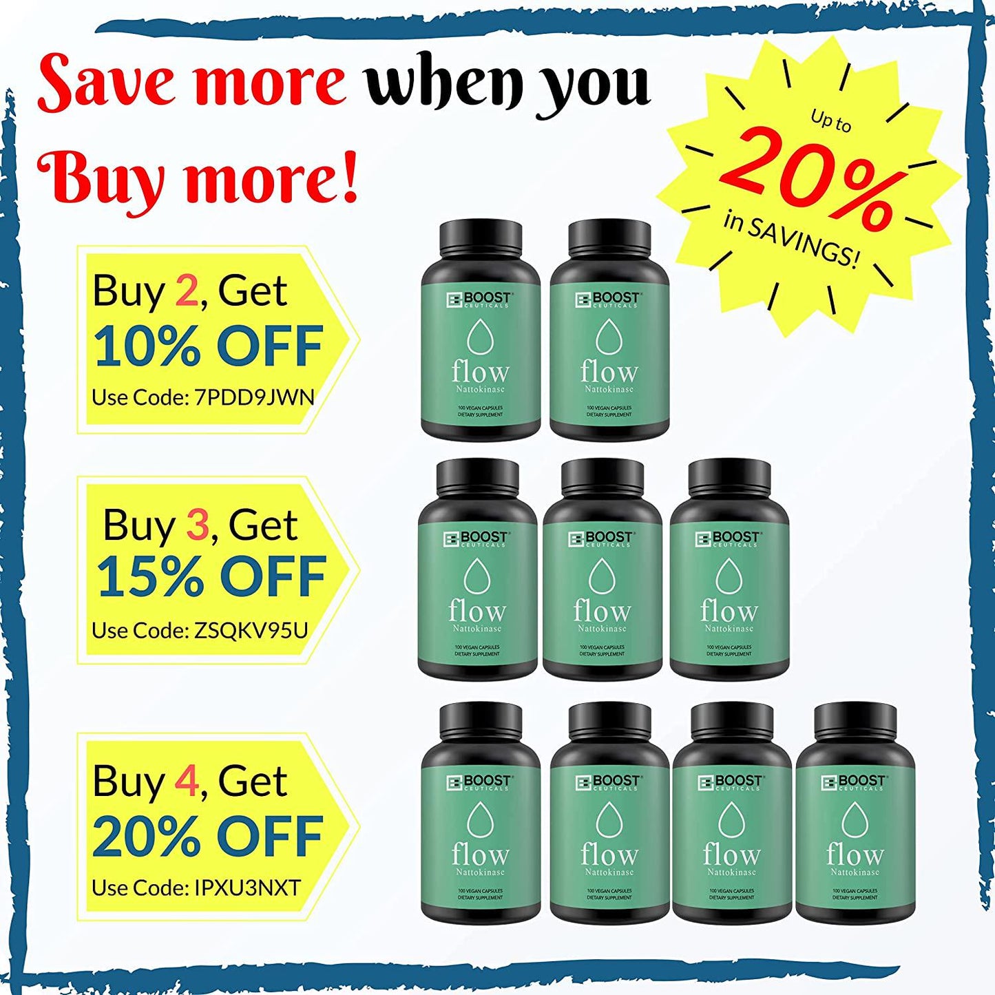 BoostCeuticals Nattokinase 100 200 mg Ideal No Additives 4000FU Supplement – Vegan – Non GMO Gluten Free Pure Natural Blood Thinner - 100 Servings Per Bottle