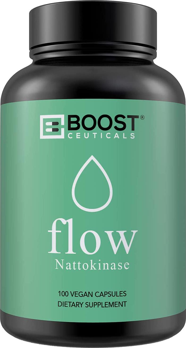 BoostCeuticals Nattokinase 100 200 mg Ideal No Additives 4000FU Supplement – Vegan – Non GMO Gluten Free Pure Natural Blood Thinner - 100 Servings Per Bottle