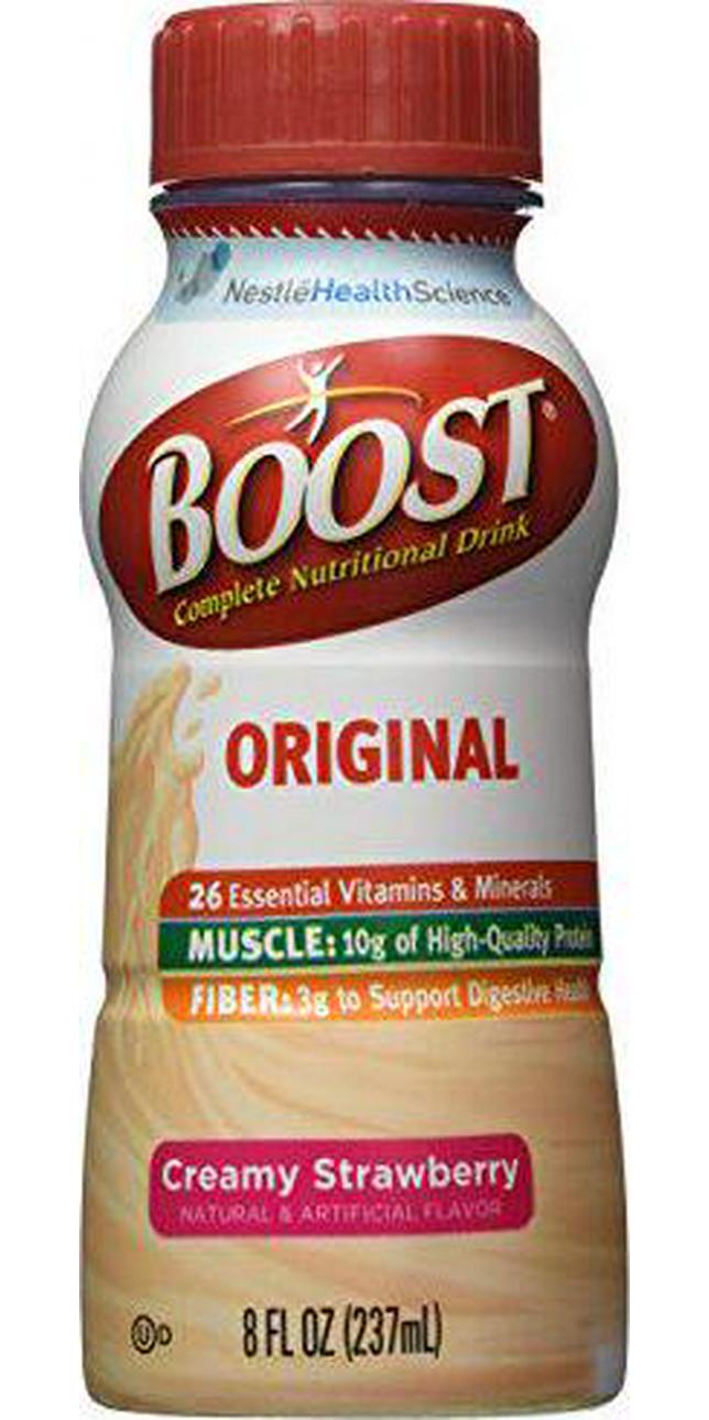 Boost Complete Nutritional Drink, Creamy Strawberry, 8 Ounces Each (Pack of 6)
