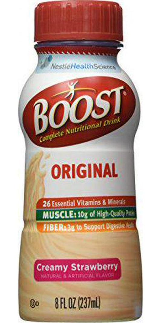Boost Complete Nutritional Drink, Creamy Strawberry, 8 Ounces Each (Pack of 6)