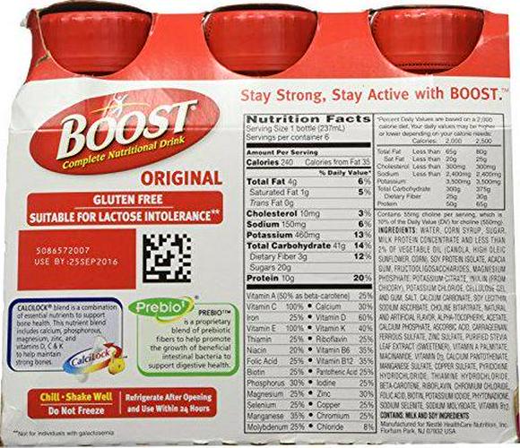 Boost Complete Nutritional Drink, Creamy Strawberry, 8 Ounces Each (Pack of 6)