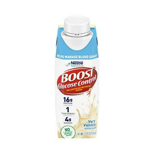 Boost Glucose Control Very Vanilla Flavor Ready to Use 8 oz. Carton, 24/Case