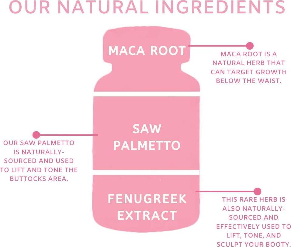 Booty Maxx Fast Acting All Natural Butt Enlargement Pills