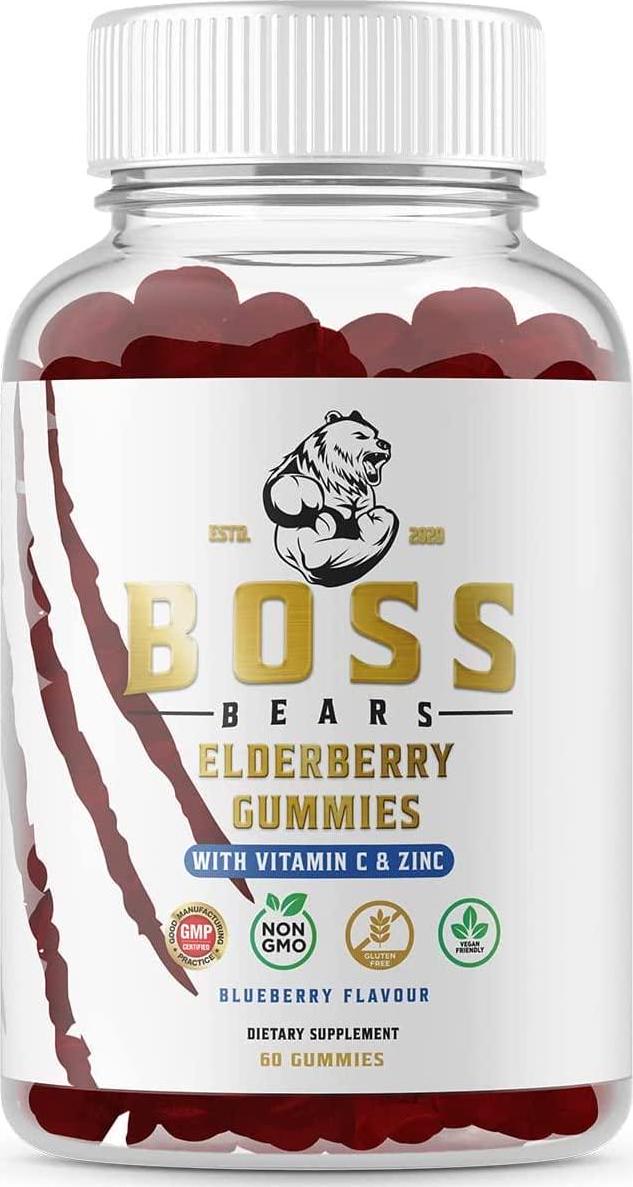 Boss Bears Elderberry Gummies with Vitamin C and Zinc