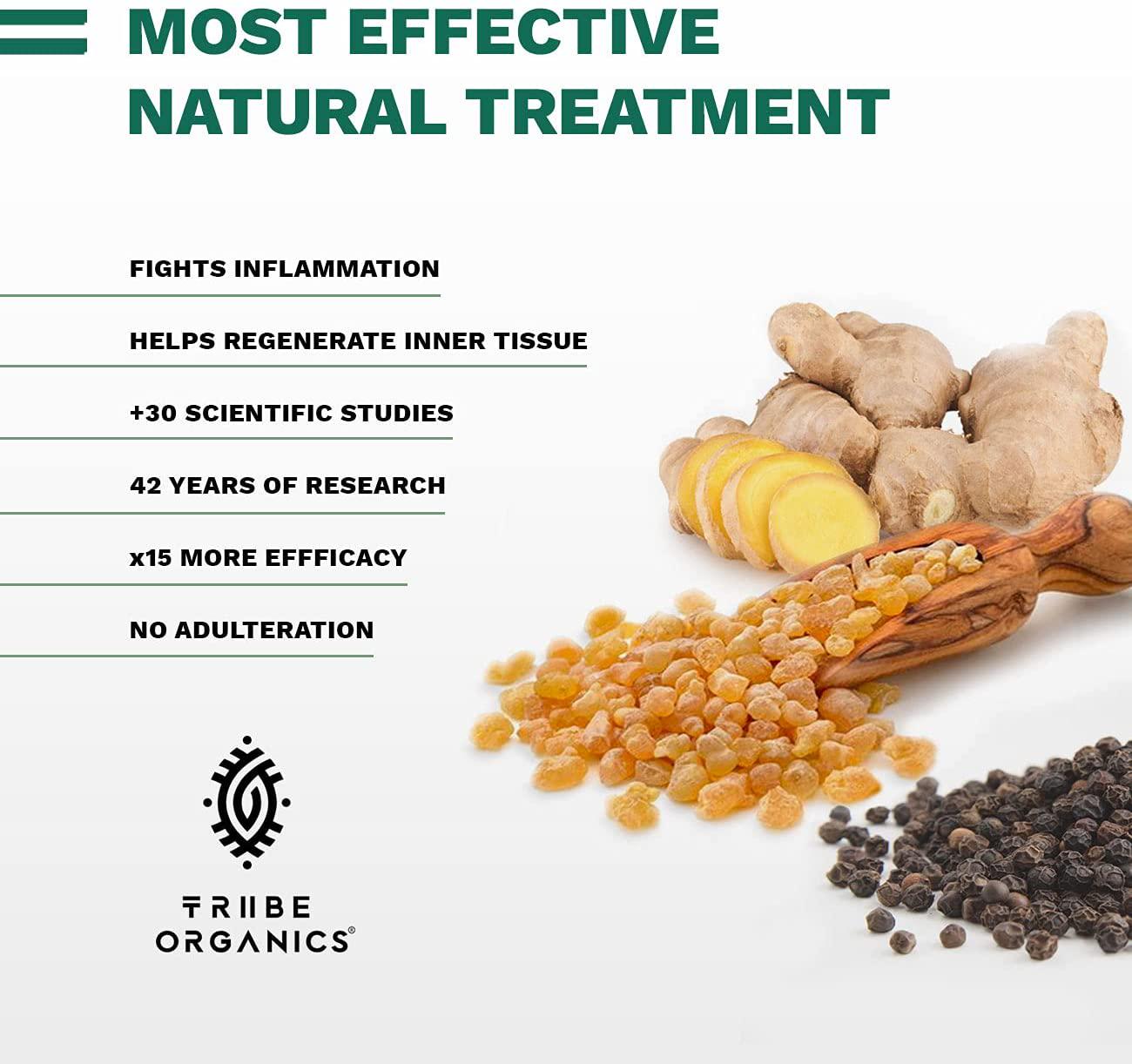 Boswellia Complex with Boswellin Super Ginger Extract and Bioperine - 120 Easy Swallow Vegan Capsules - Superior Absorption - Joint Support Mobility Shiftiness Relief Cartilage Gut Respiratory Health