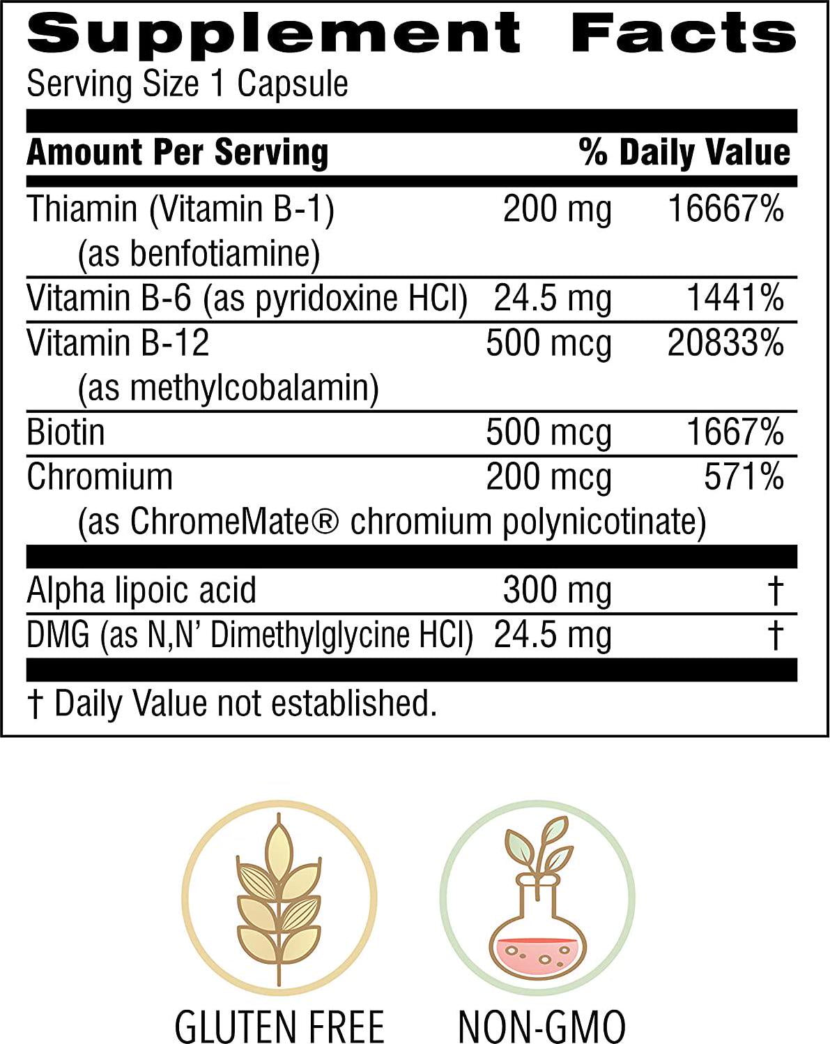 Botanic Choice Neuro Support Plus, 60 Ct - for Healthy Feet and Nerves; Circulatory Support for Your Feet and Leg Comfort; Vitamin for Nerve