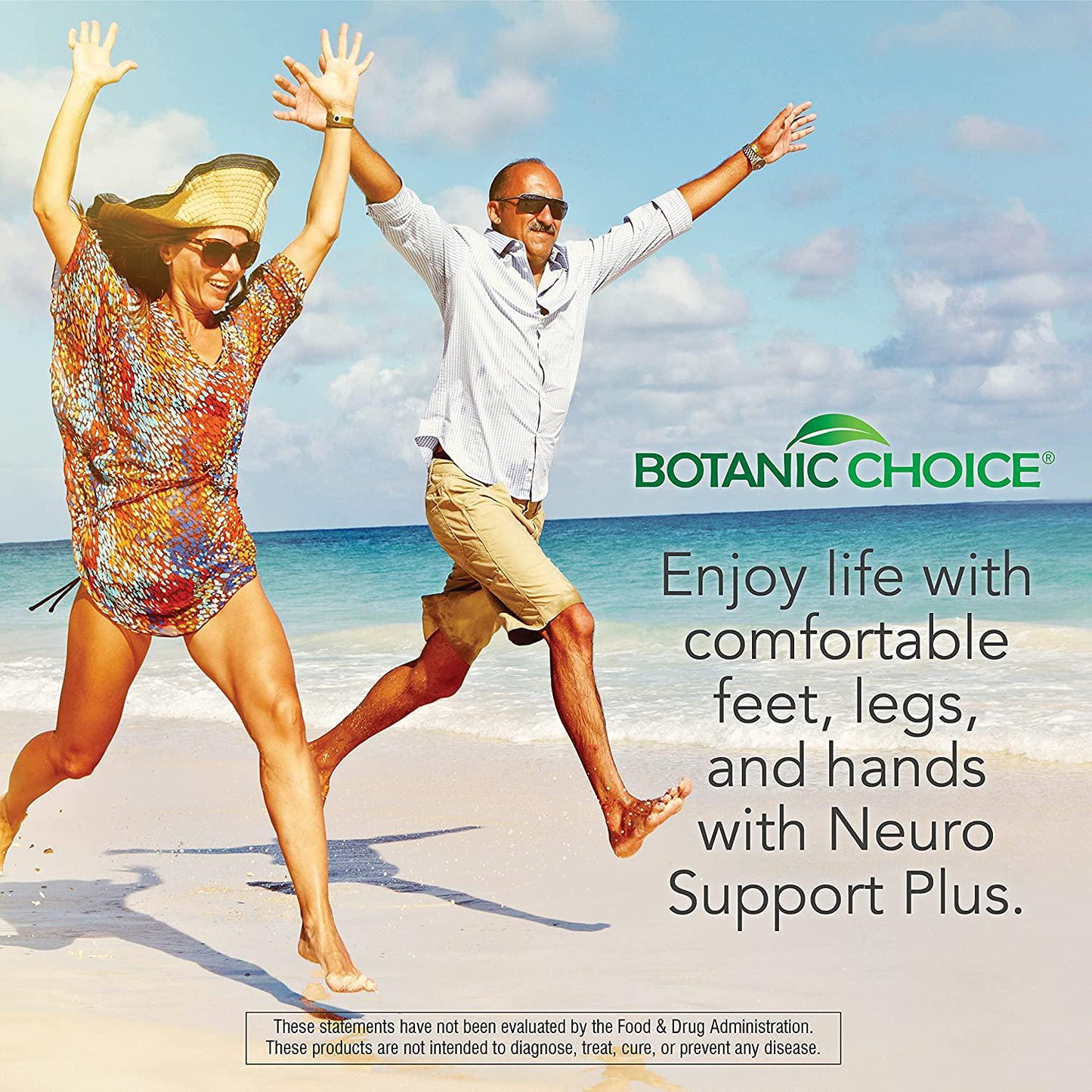 Botanic Choice Neuro Support Plus, 60 Ct - for Healthy Feet and Nerves; Circulatory Support for Your Feet and Leg Comfort; Vitamin for Nerve