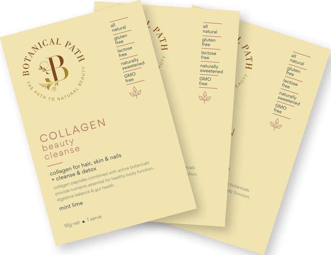 Botanical Path Collagen Beauty Cleanse - Mint Lime, Mint Lime, 324 grams